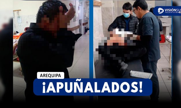 AREQUIPA: DOS VARONES FUERON APUÑALADOS EN EL CERCADO DE LA CIUDAD TRAS UNA DISCUSIÓN