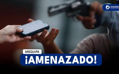 AREQUIPA: JOVEN ES AMENAZADO DE MUERTE CON UN ARMA DE FUEGO PARA QUITARLE SU CELULAR Y BILLETERA