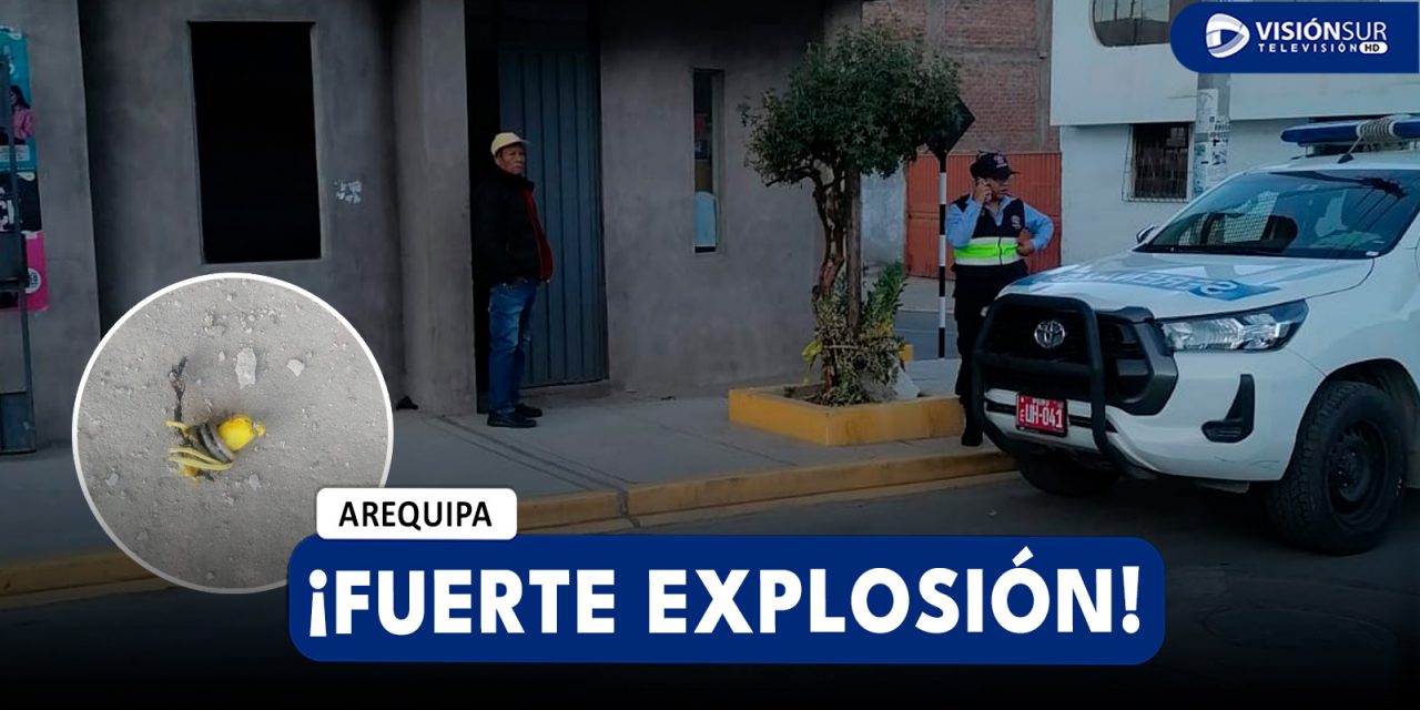 AREQUIPA: FUERTE EXPLOSIÓN SE REGISTRÓ EN LA ASOCIACIÓN MILAGROS EN EL DISTRITO DE YURA