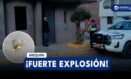 AREQUIPA: FUERTE EXPLOSIÓN SE REGISTRÓ EN LA ASOCIACIÓN MILAGROS EN EL DISTRITO DE YURA