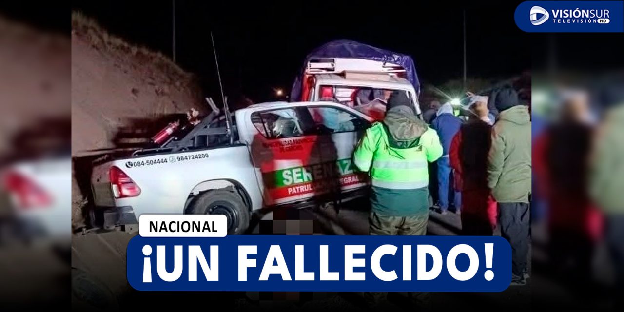 NACIONAL: FUERTE CHOQUE EN LA VÍA JULIACA – AYAVIRI DEJA UNA PERSONA SIN VIDA Y VARIOS HERIDOS