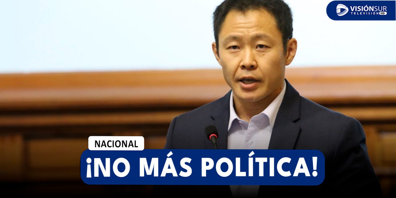 NACIONAL: KENJI FUJIMORI ASEGURA QUE NO PARTICIPARÁ EN LAS ELECCIONES DEL 2026 NI APOYARÁ NINGÚN PARTIDO POLÍTICO