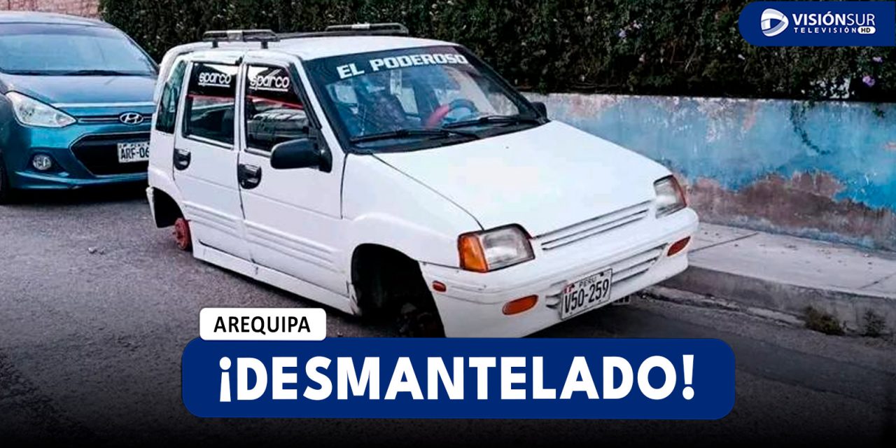AREQUIPA: DELINCUENTES DESMANTELAN TICO EN EL DISTRITO DE JOSÉ LUIS BUSTAMANTE Y RIVERO