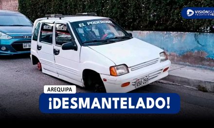 AREQUIPA: DELINCUENTES DESMANTELAN TICO EN EL DISTRITO DE JOSÉ LUIS BUSTAMANTE Y RIVERO