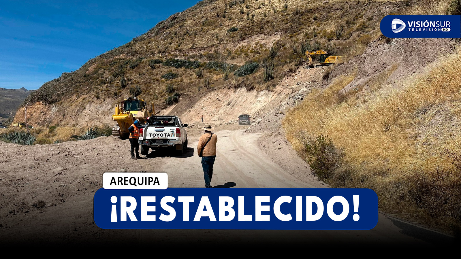 AREQUIPA: RESTABLECEN TRÁNSITO EN VÍA MACA-CABANACONDE TRAS FALLA GEOLÓGICA EN EL VALLE DEL COLCA