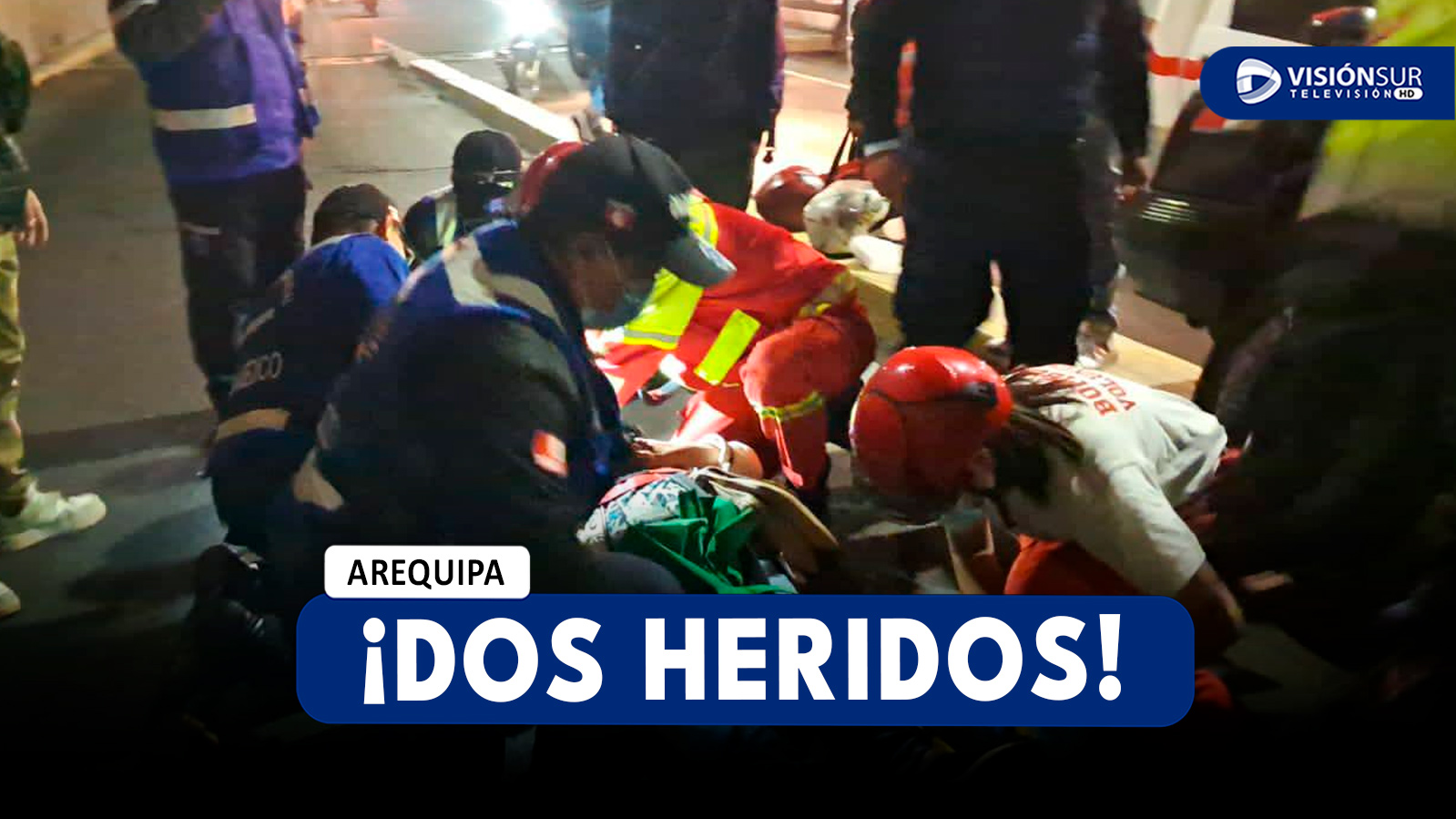 AREQUIPA: FUERTE CHOQUE EN LA AV. VENEZUELA DEJA A DOS PERSONAS GRAVEMENTE HERIDAS