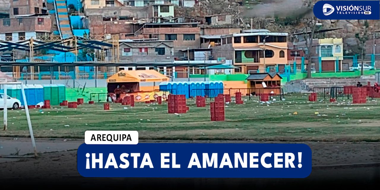 AREQUIPA: VECINOS DENUNCIAN GRAN BULLA Y PERSONAS QUE CONTINUABAN BEBIENDO ALCOHOL TRAS SERENATA POR ANIVERSARIO DE MARIANO MELGAR