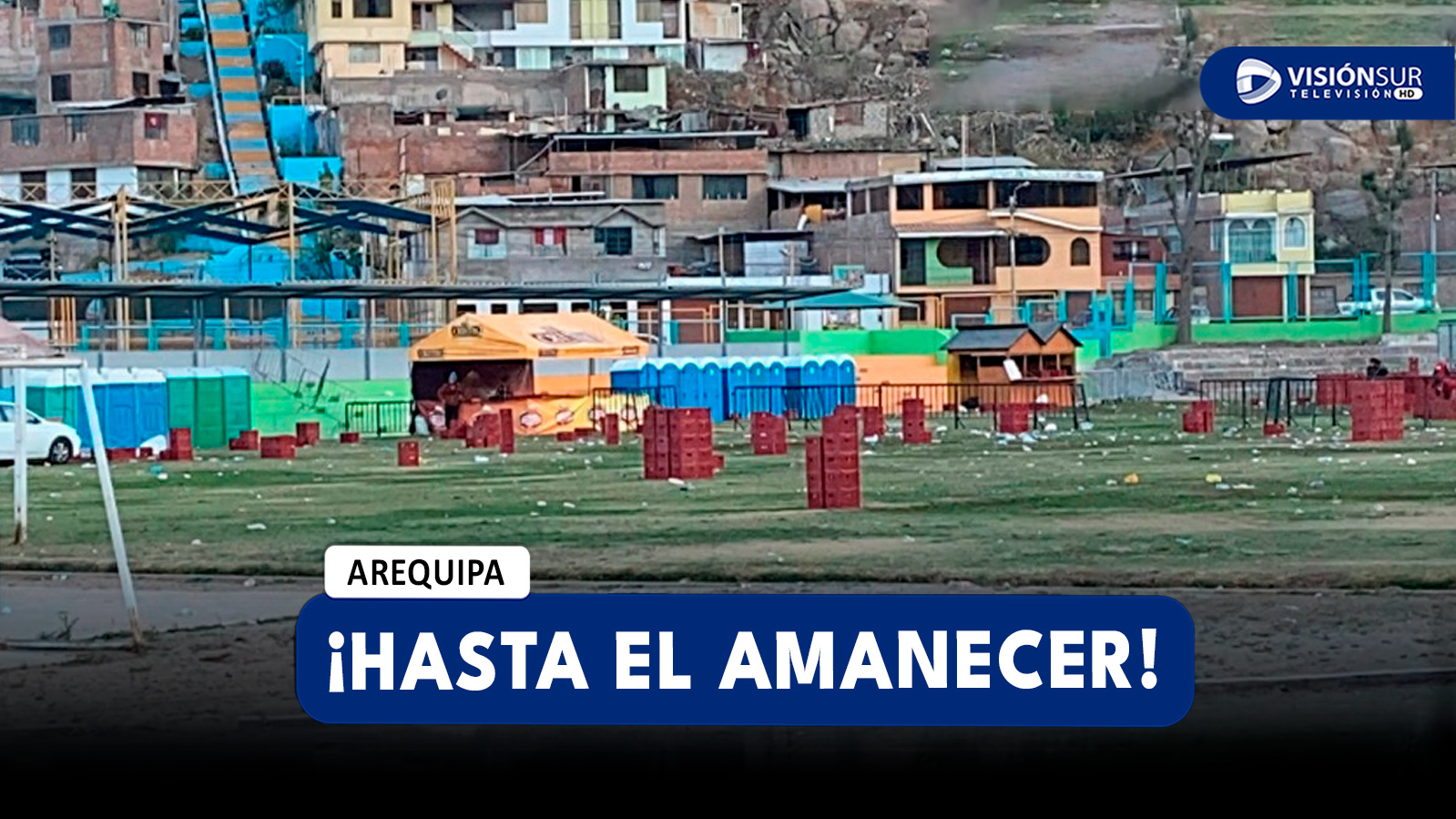 AREQUIPA: VECINOS DENUNCIAN GRAN BULLA Y PERSONAS QUE CONTINUABAN BEBIENDO ALCOHOL TRAS SERENATA POR ANIVERSARIO DE MARIANO MELGAR