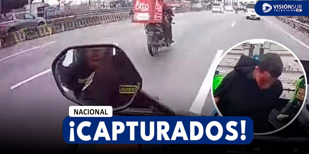 NACIONAL: DETIENEN A DOS PRESUNTOS DELINCUENTES ACUSADO DE EXTORSIONAR TRANSPORTISTAS TRAS FEROZ PERSECUCIÓN EN LIMA