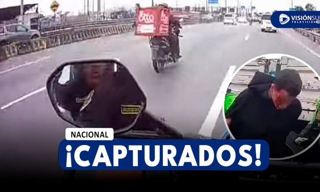 NACIONAL: DETIENEN A DOS PRESUNTOS DELINCUENTES ACUSADO DE EXTORSIONAR TRANSPORTISTAS TRAS FEROZ PERSECUCIÓN EN LIMA