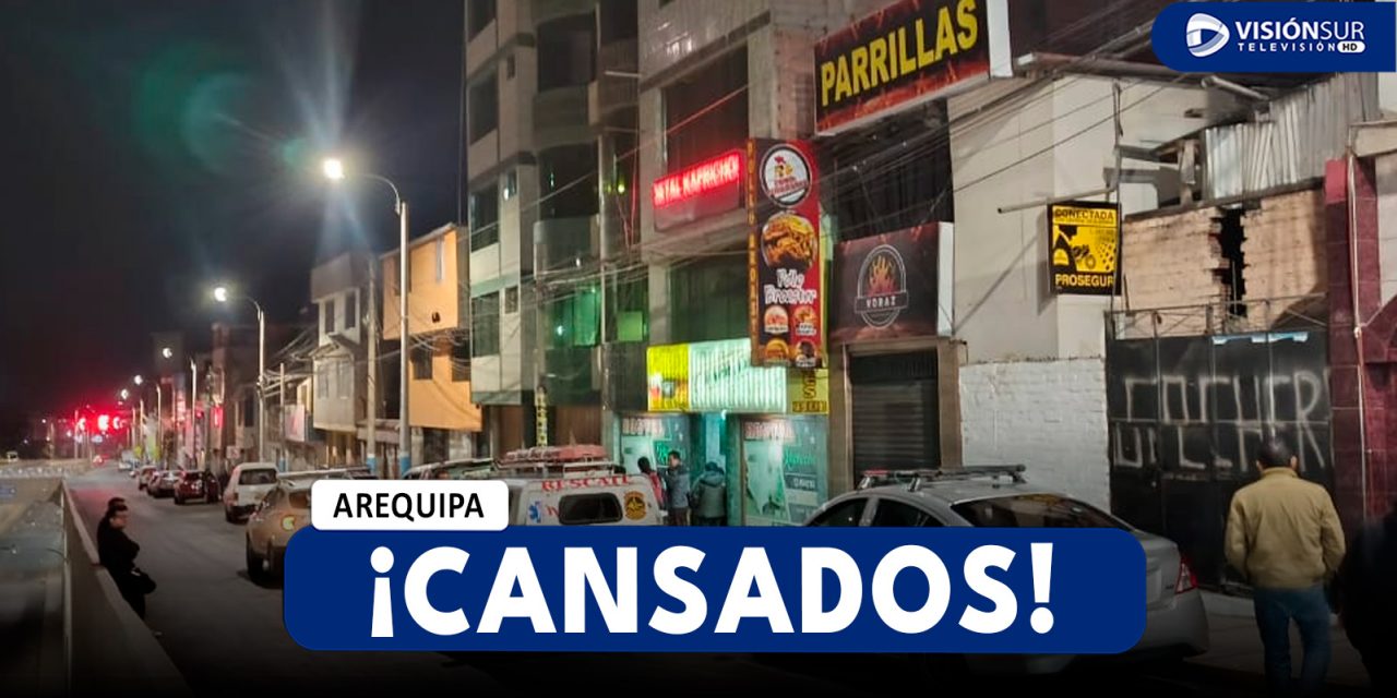 AREQUIPA: VECINOS DE LA AV. LOS INCAS CLAMAN POR MÁS SEGURIDAD TRAS VIOLENTO ASALTO A HOTEL