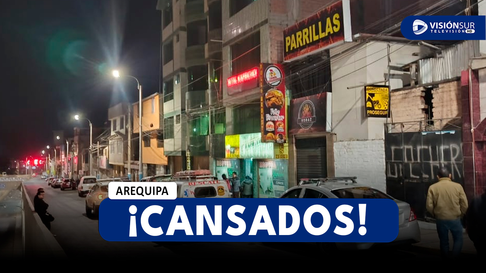 AREQUIPA: VECINOS DE LA AV. LOS INCAS CLAMAN POR MÁS SEGURIDAD TRAS VIOLENTO ASALTO A HOTEL