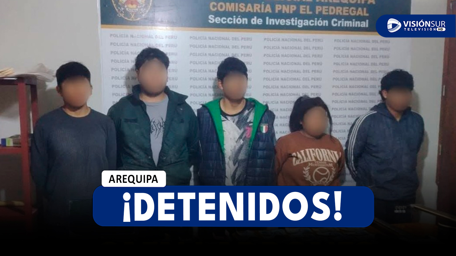 AREQUIPA: DETIENEN A CUATRO PERSONAS QUE INGRESARON A VIVIENDA PARA ROBARSE MÁS DE S/10 MIL EN EFECTIVO