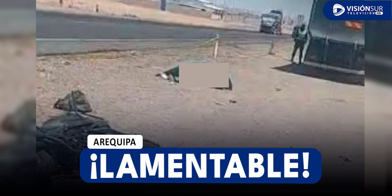 AREQUIPA: DOS JÓVENES MUEREN TRAS CHOCAR MOTO CONTRA VOLQUETE EN LA JOYA