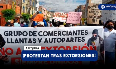 AREQUIPA: VECINOS DE MIRAFLORES PROTESTAN POR CASOS DE EXTORSIÓN EN NEGOCIOS Y ATAQUES