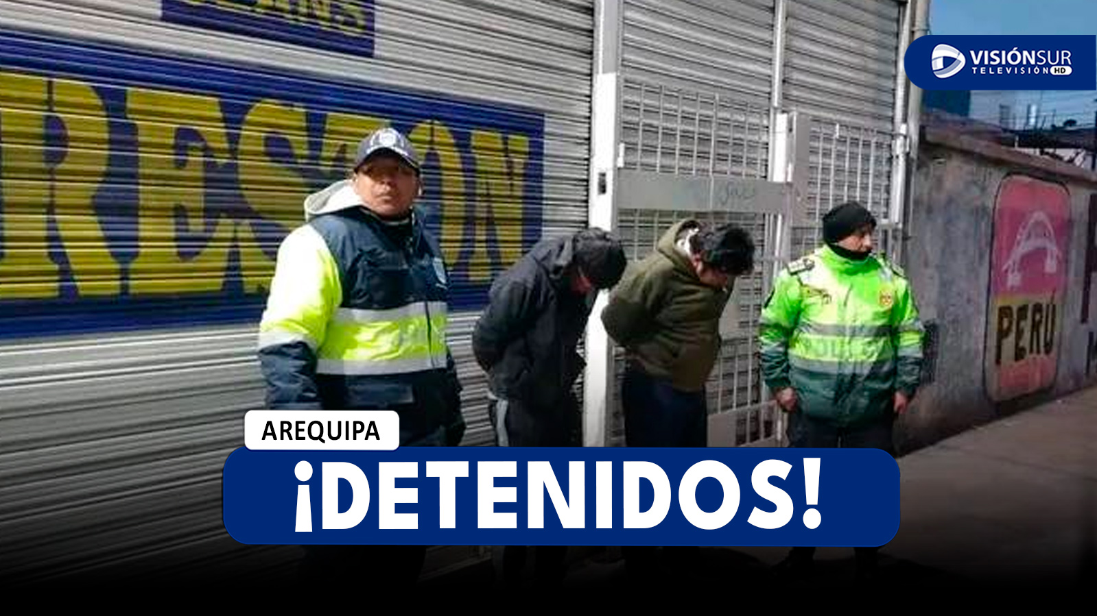 AREQUIPA: DETIENEN A DOS PRESUNTOS LADRONES DE AUTOPARTES EN EL DISTRITO DE JOSÉ LUIS BUSTAMANTE Y RIVERO