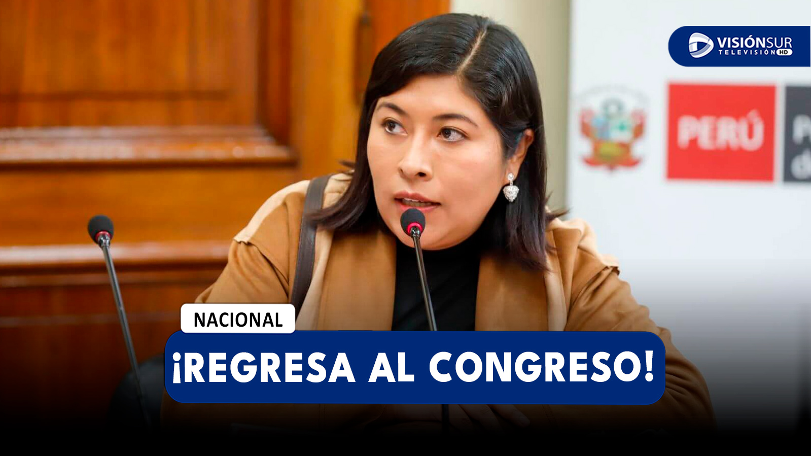 NACIONAL: BETSSY CHÁVEZ REGRESARÍA AL CONGRESO COMO ASESORA GANANDO UN JUGOSO SUELDO TRAS HUELGA DE HAMBRE SECA