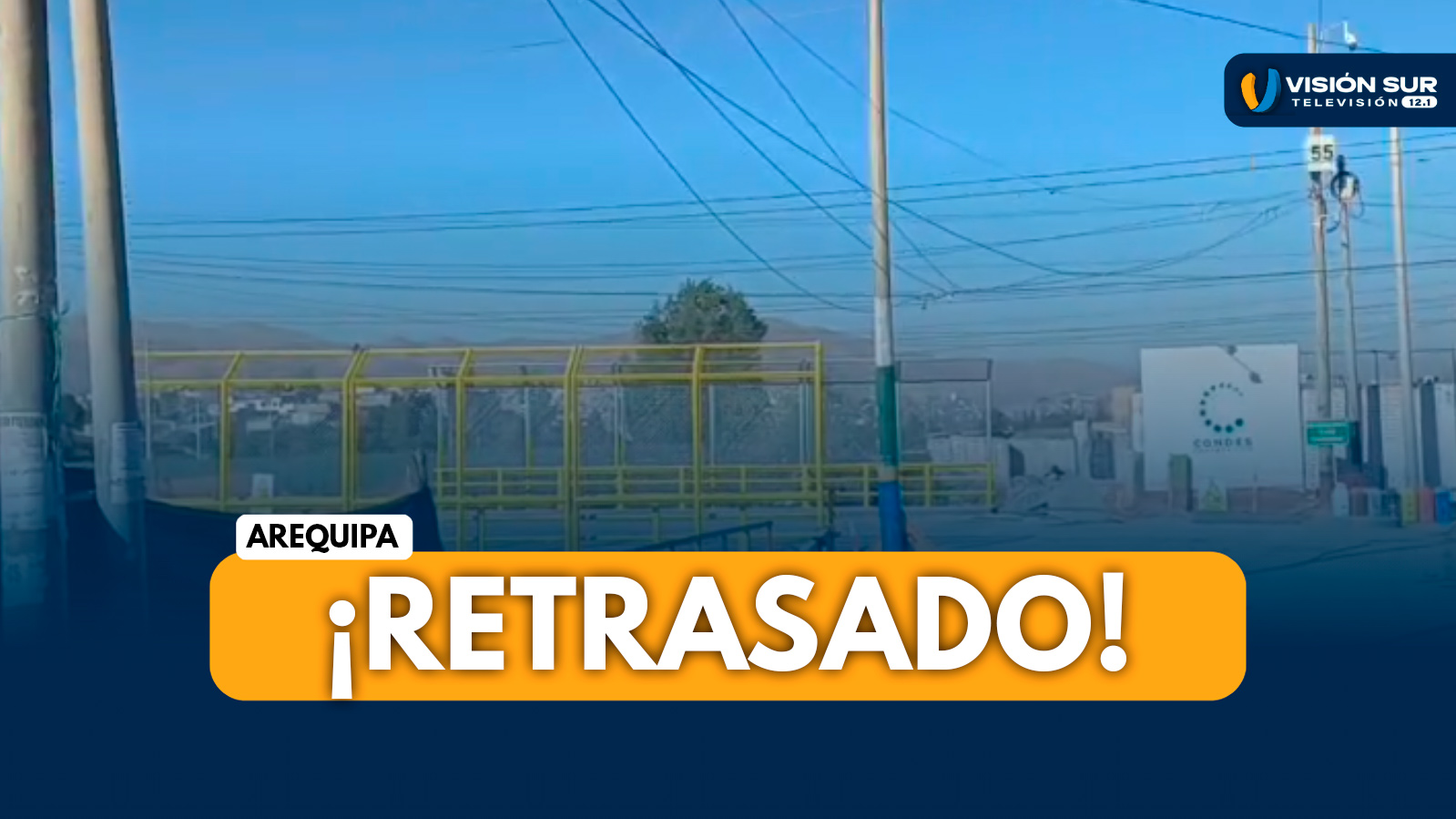 AREQUIPA: PUENTE GUNTHER ESTABA PLANEADO SER ENTREGADO EL 09 DE OCTUBRE PERO AUN SE ENCUENTRA EN TRABAJOS