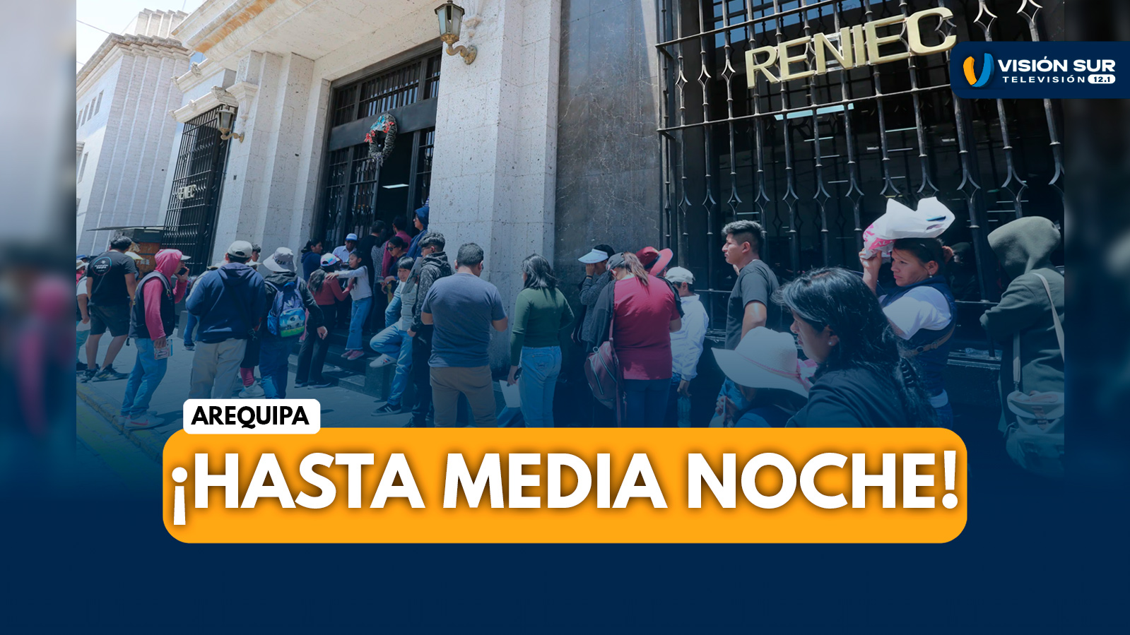 NACIONAL: RENIEC ATENDERÁ HASTA LA MEDIANOCHE ESTE 14 DE OCTUBRE POR CIERRE DEL PADRÓN ELECTORAL 2026