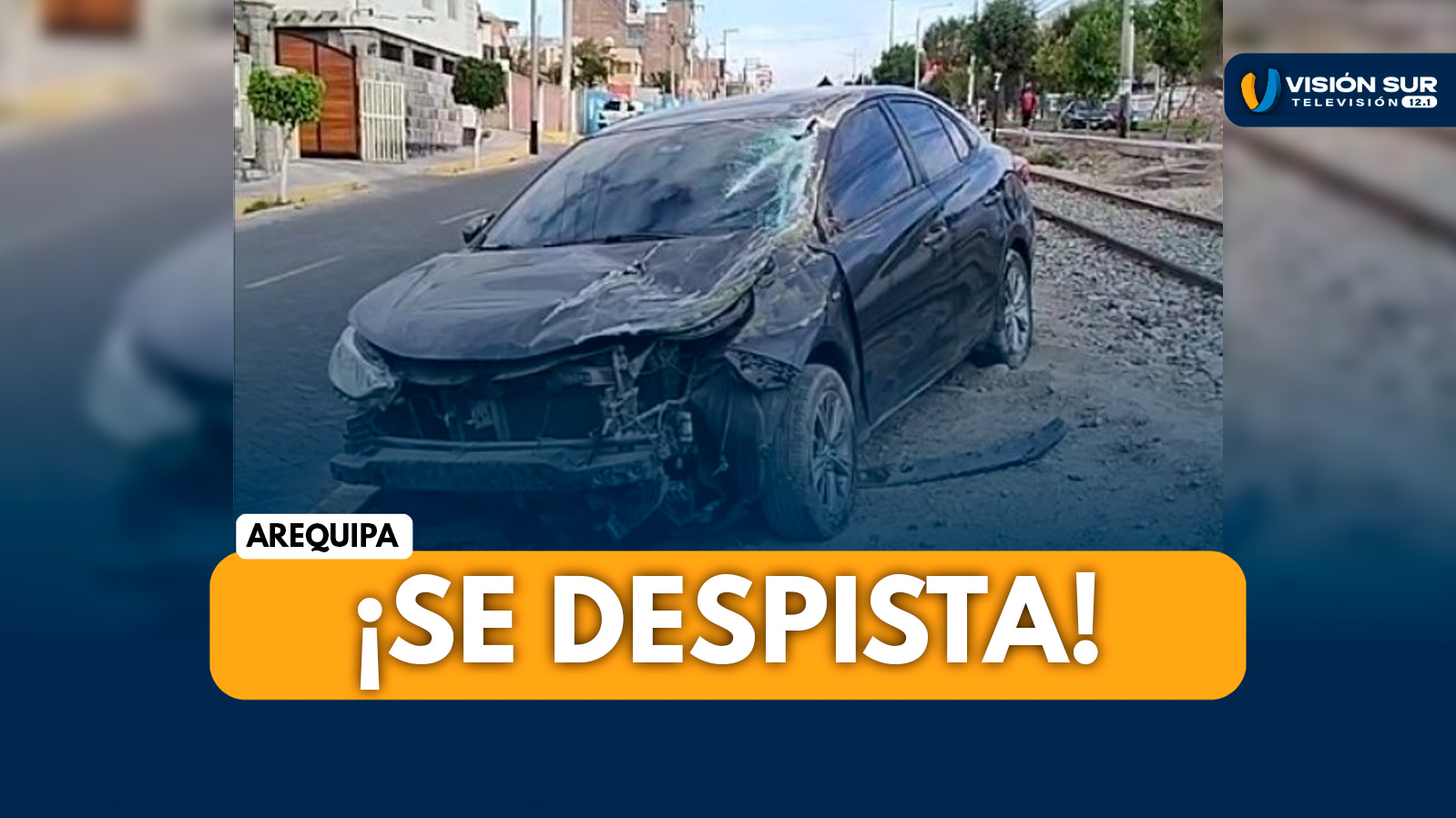 AREQUIPA: AUTO SE DESPISTA TRAS SER CERRADO POR CAMIÓN EN LA AV. AVIACIÓN EN CERRO COLORADO: CONDUCTOR SALIÓ ILESO