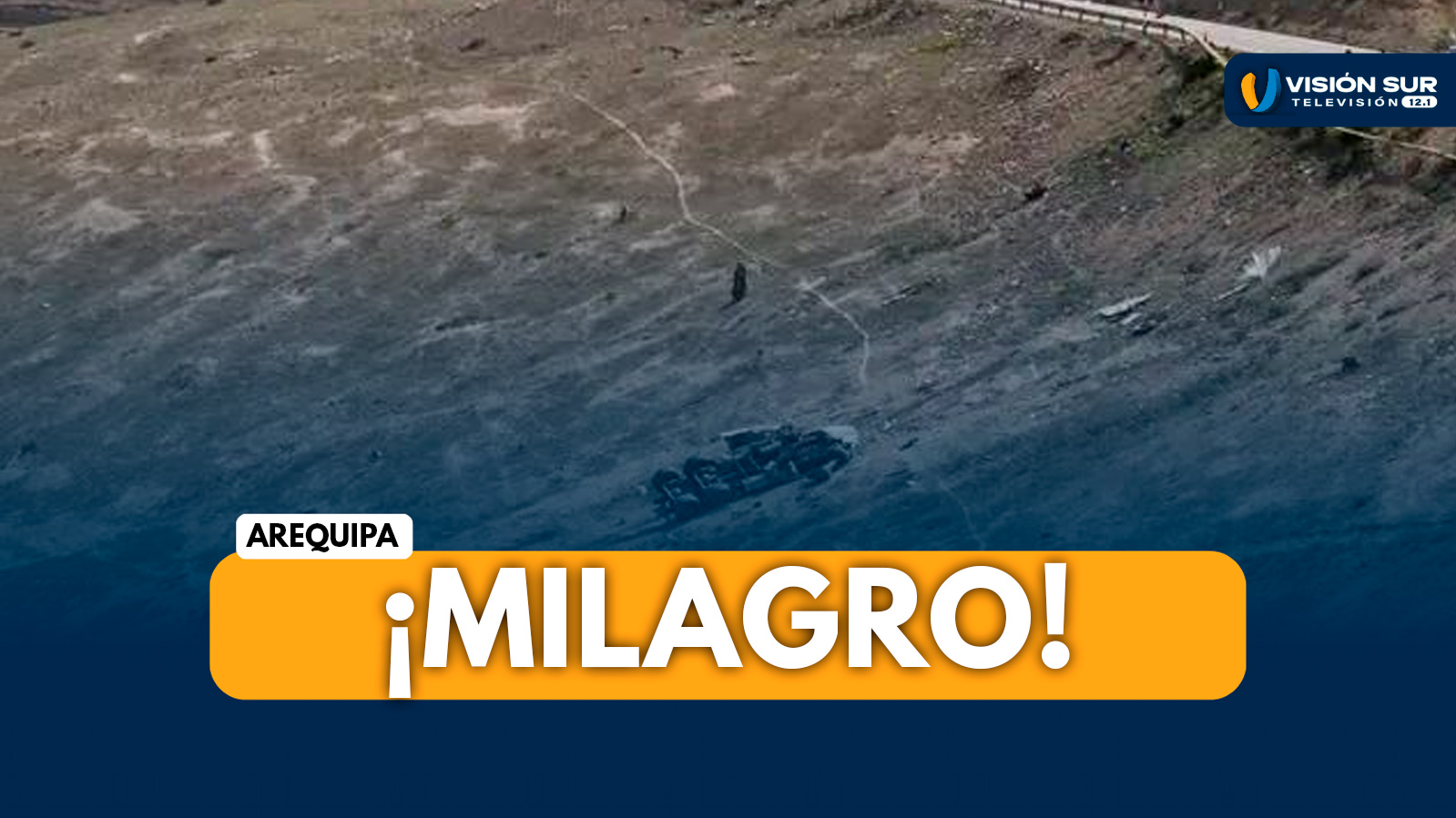 AREQUIPA: CAMIÓN CISTERNA CAE A BARRANCO EN LA BAJADA DE GUERREROS, CERCA DEL PEAJE DE MATARANI: CHOFER SOBREVIVE DE MILAGRO