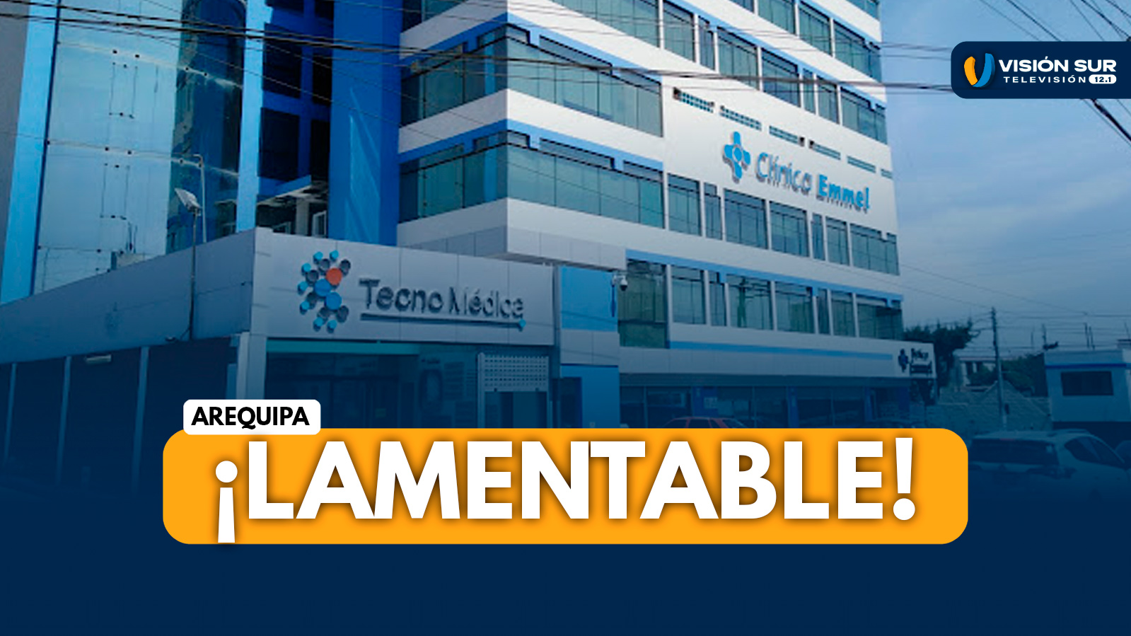AREQUIPA: VARÓN PIERDE LA VIDA TRAS CAER EL CUARTO PISO DE LA CLÍNICA EMMEL EN EL DISTRITO DE YANAHUARA
