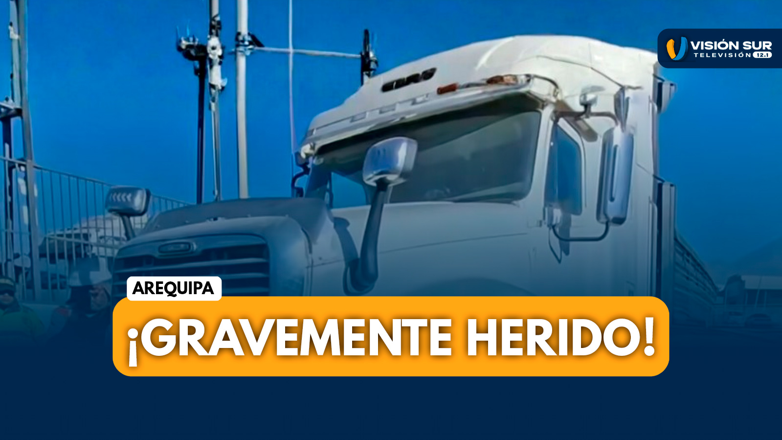 AREQUIPA: CHOQUE FRONTAL EN VÍA DE EVITAMIENTO DEJA GRAVEMENTE HERIDO A CONDUCTOR EN CERRO COLORADO