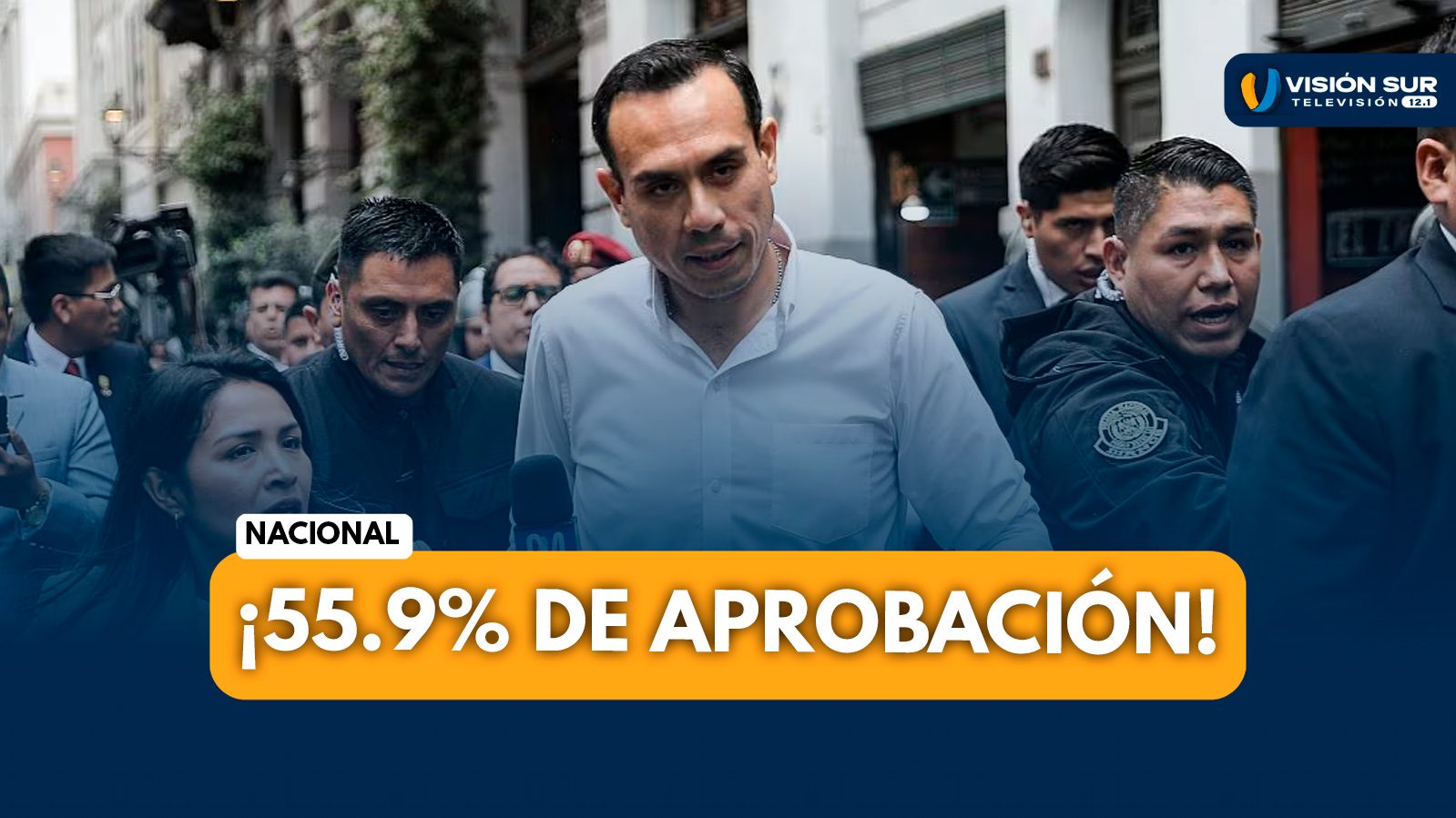 NACIONAL: JOSÉ JERÍ LOGRA 55.9% DE APROBACIÓN EN SU PRIMER MES DE GOBIERNO SEGÚN ENCUESTA DEL CPI