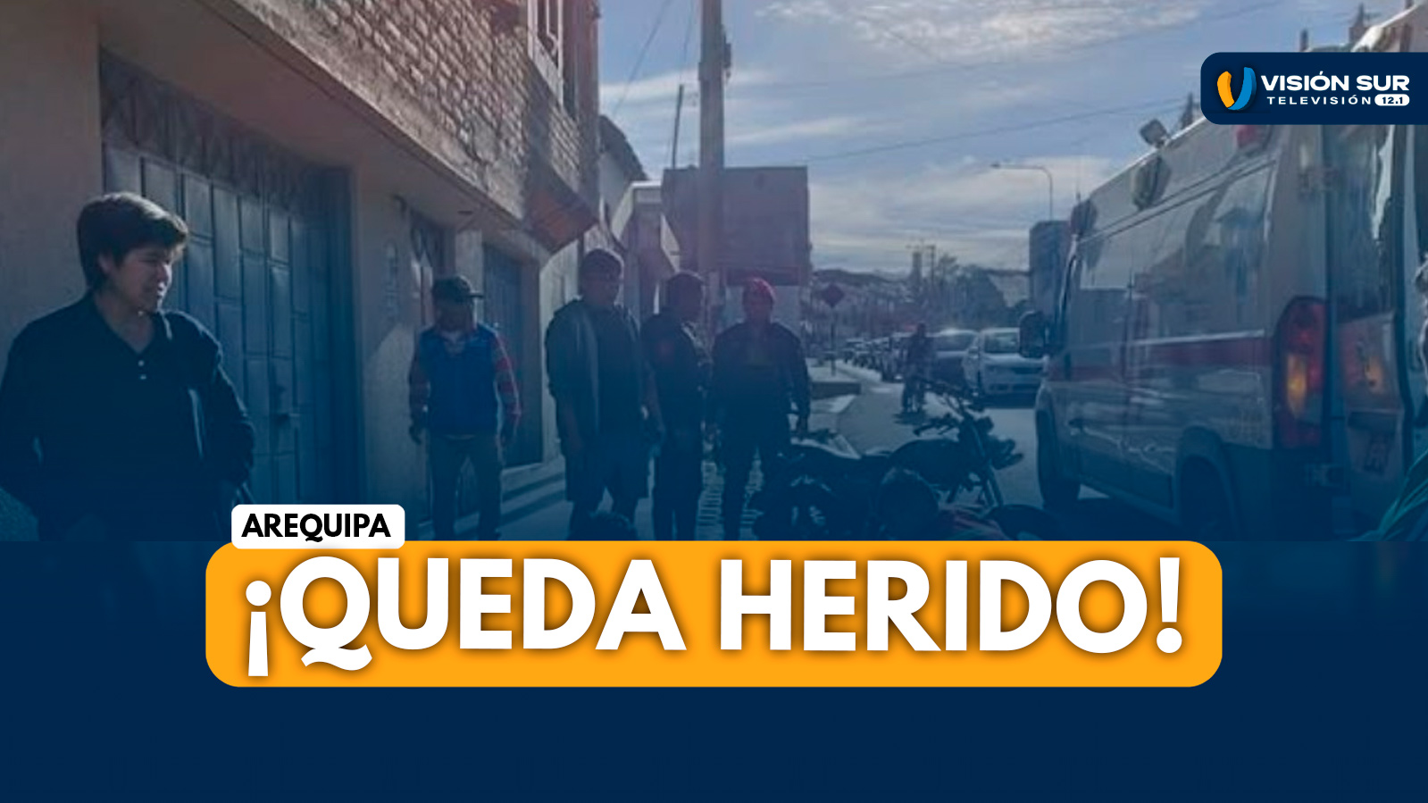 AREQUIPA: MOTOCICLISTA RESULTA HERIDO TRAS SER CERRADO POR UN AUTOMÓVIL EN LA AVENIDA PERÚ DEL DISTRITO DE MARIANO MELGAR