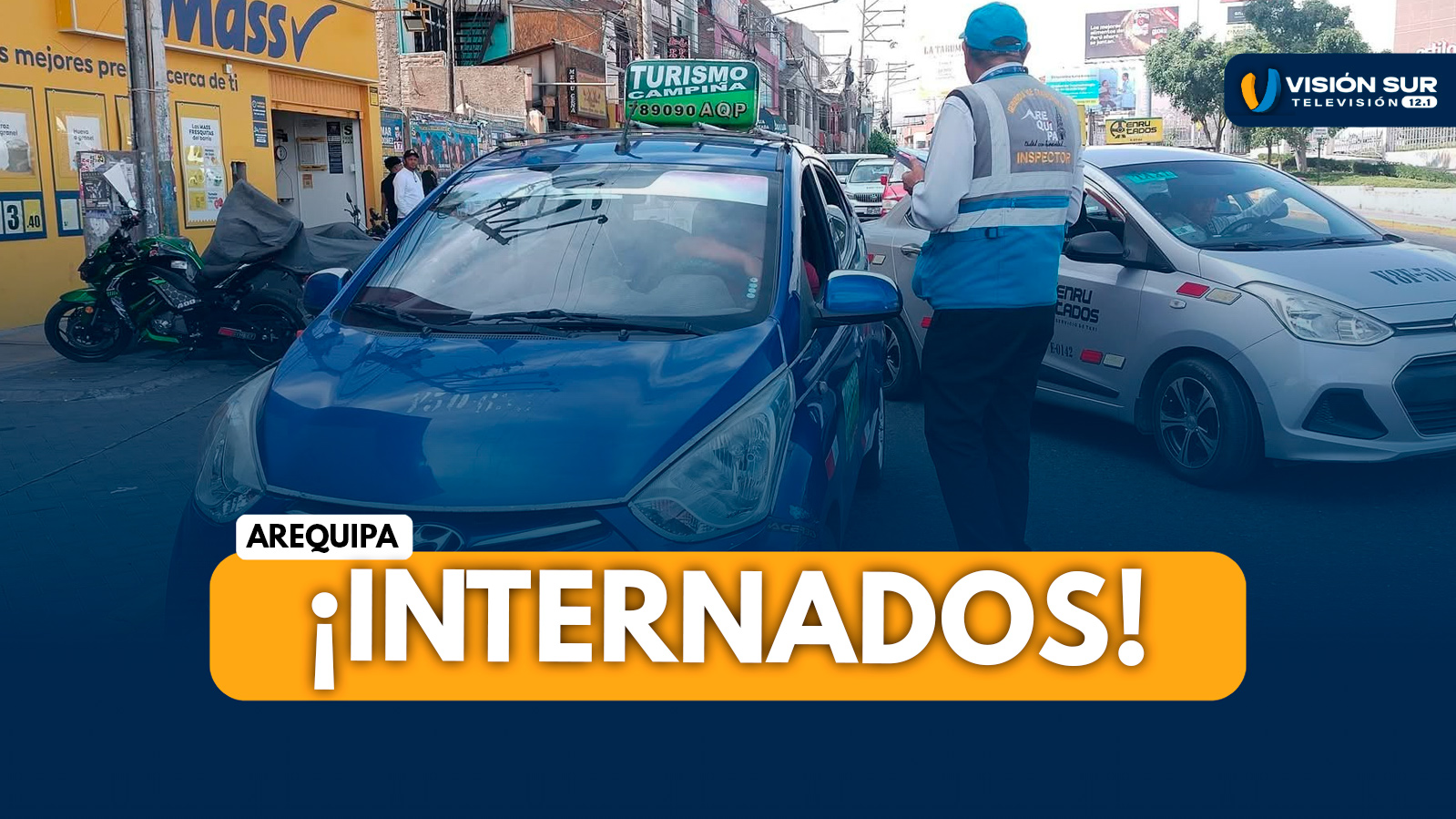 AREQUIPA: INTERNAN 34 TAXIS INFORMALES DURANTE OPERATIVOS DE CONTROL