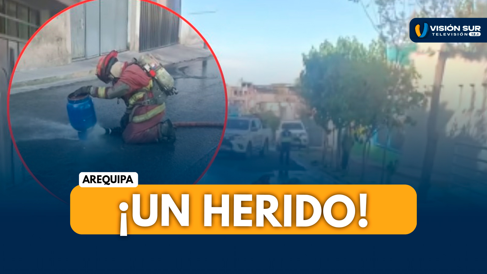 AREQUIPA: EXPLOSIÓN DE BALÓN DE GAS DEJA UN HERIDO Y SEVEROS DAÑOS EN VIVIENDA DE VILLA EL SOL