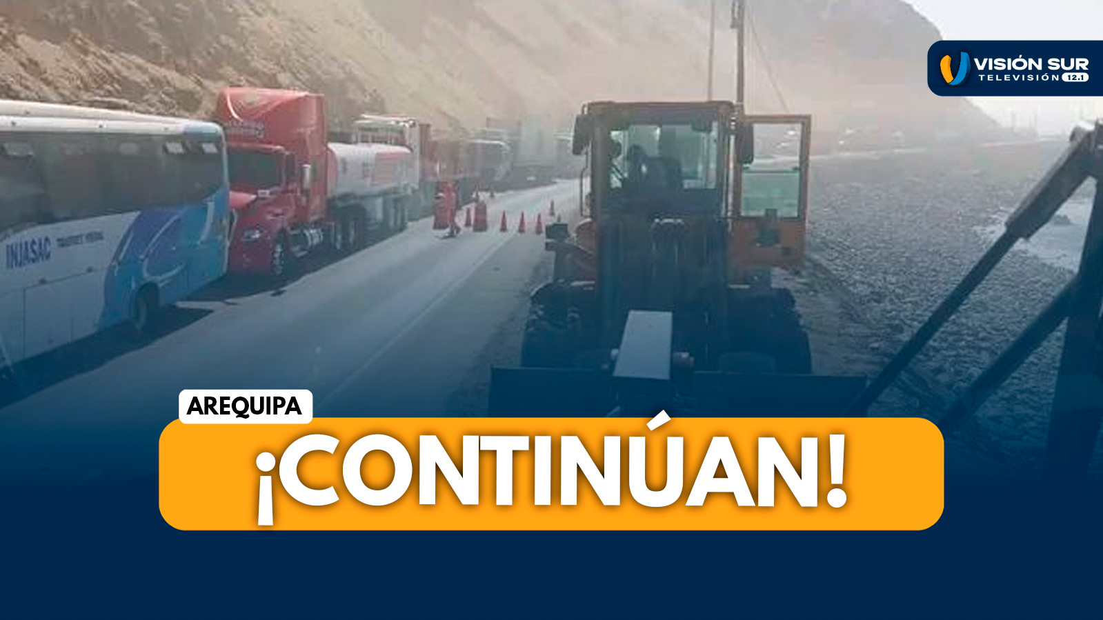 AREQUIPA: CONTINÚAN LABORES DE LIMPIEZA EN EL KM 732 DE LA PANAMERICANA SUR CON TRÁNSITO RESTRINGIDO EN ATICO