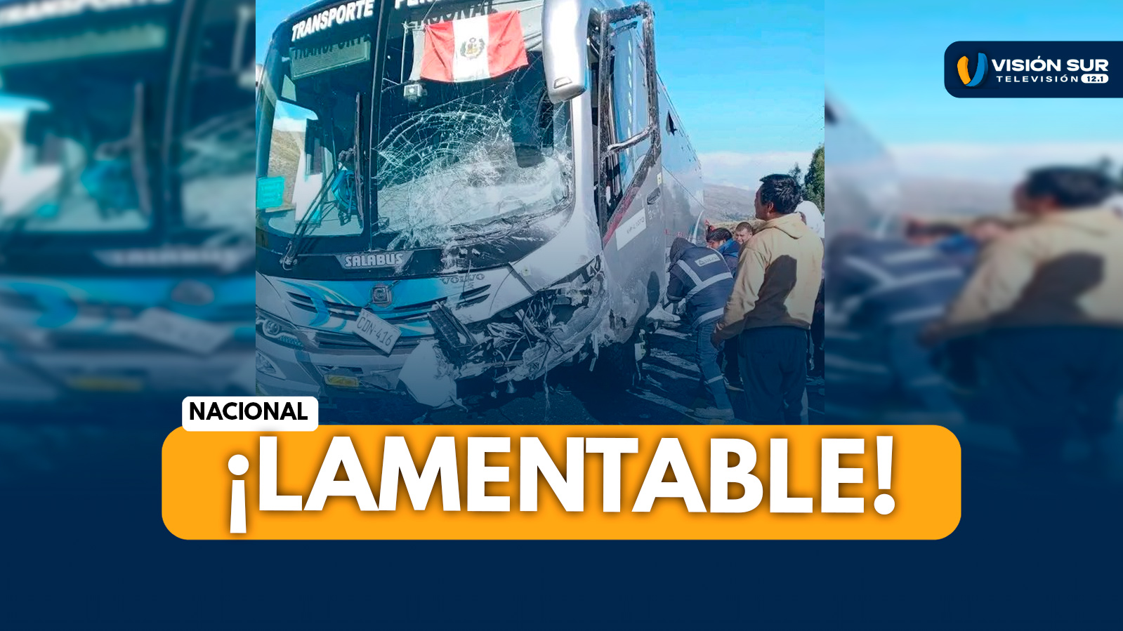 NACIONAL: JOVEN DE 30 AÑOS PIERDE LA VIDA TRAS IMPACTAR SU VEHÍCULO CONTRA BUS EN ANCASH