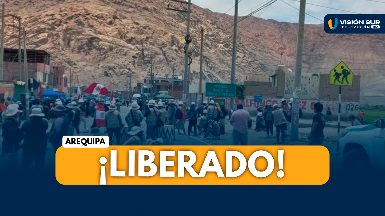 AREQUIPA: LIBERAN EL PUENTE OCOÑA Y SE RESTABLECE EL TRÁNSITO AL SUR TRAS PROTESTA MINERA POR AMPLIACIÓN DEL REINFO