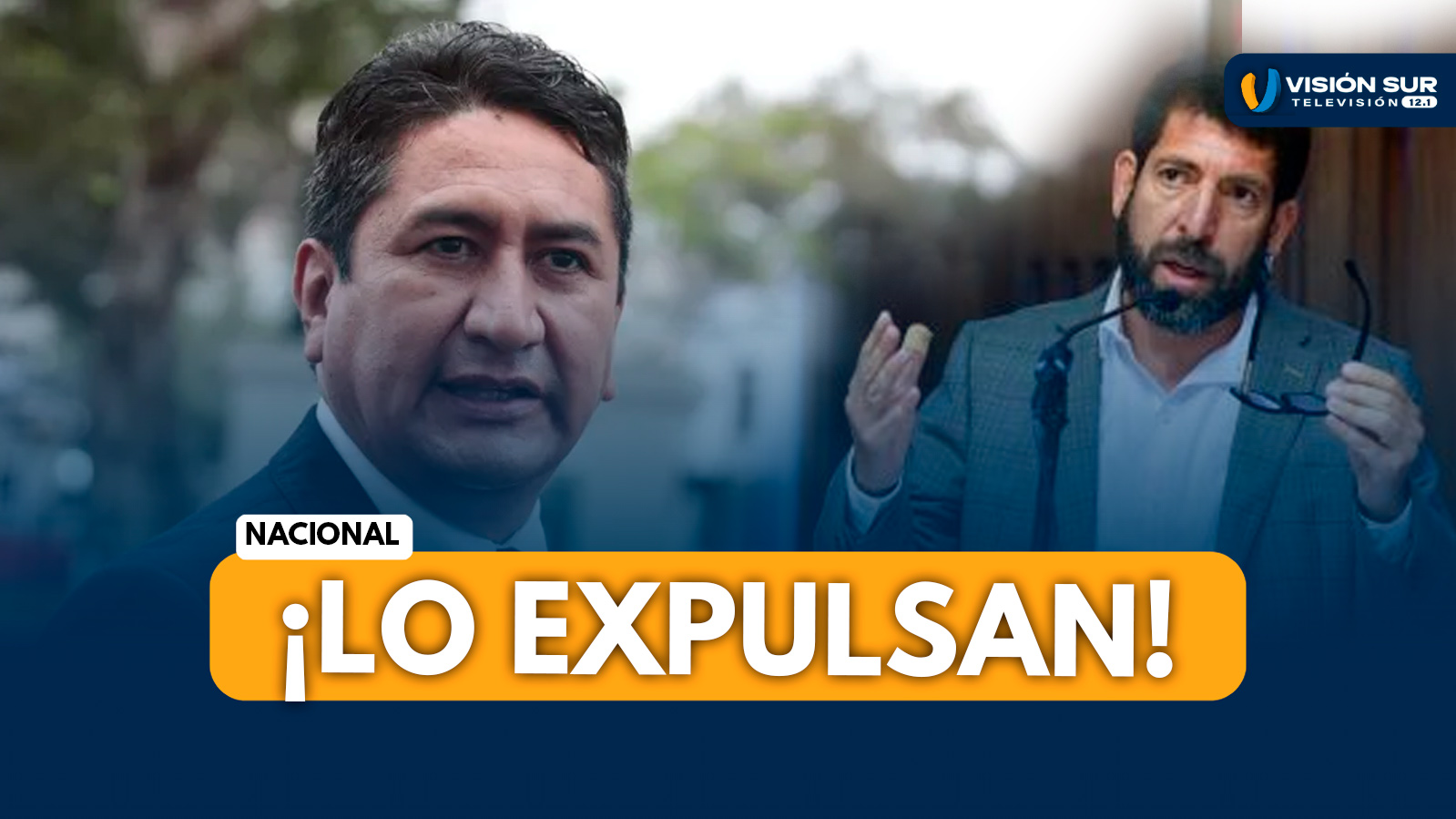 NACIONAL: VLADIMIR CERRÓN ARREMETE CONTRA RAÚL NOBLECILLA TRAS SU EXPULSIÓN DEL PLENO DEL CONGRESO