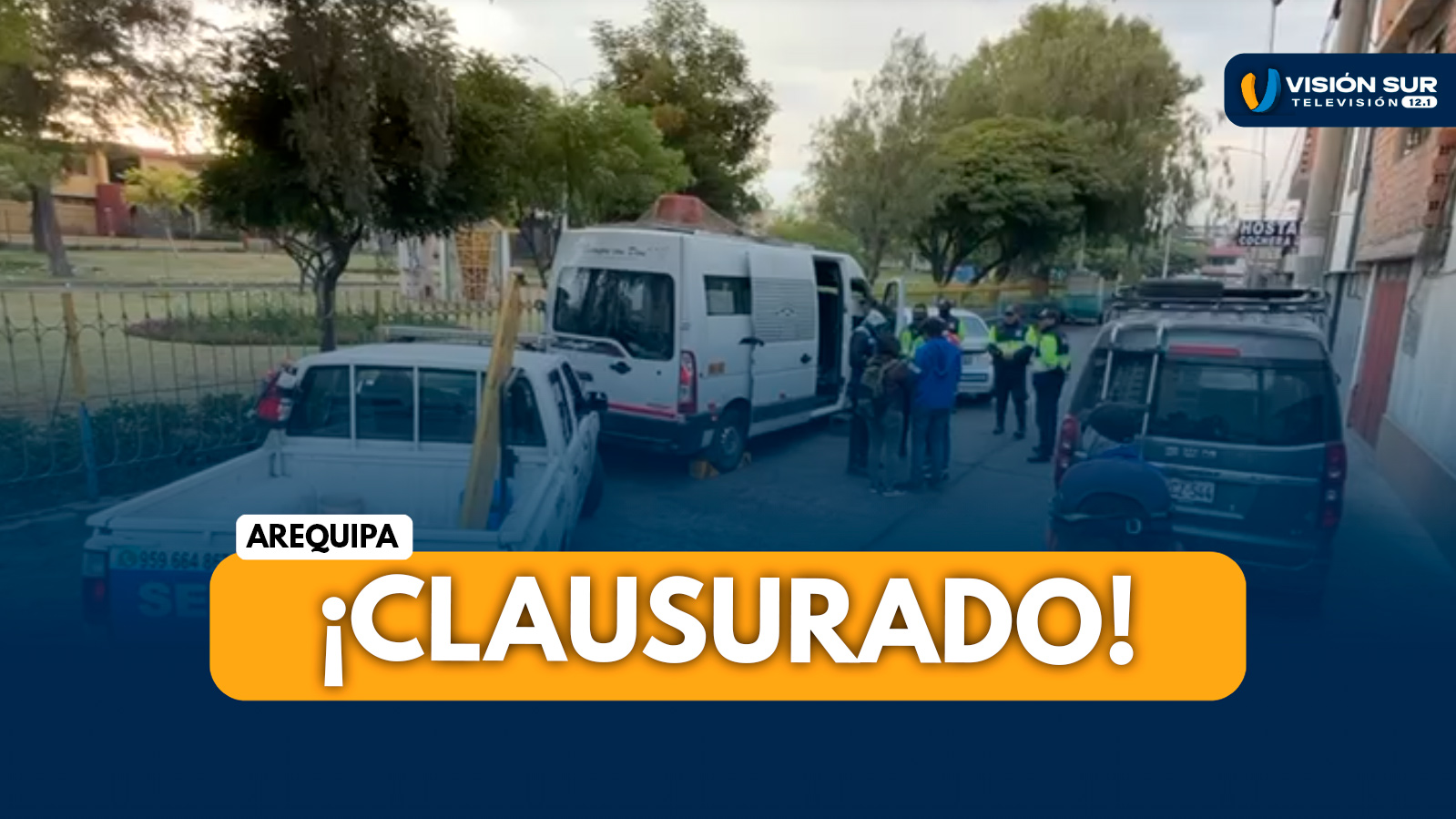 AREQUIPA: CLAUSURAN DOS LOCALES DE TRANSPORTE INFORMAL EN BUSTAMANTE Y RIVERO DURANTE OPERATIVO CONJUNTO CON LA SUTRAN
