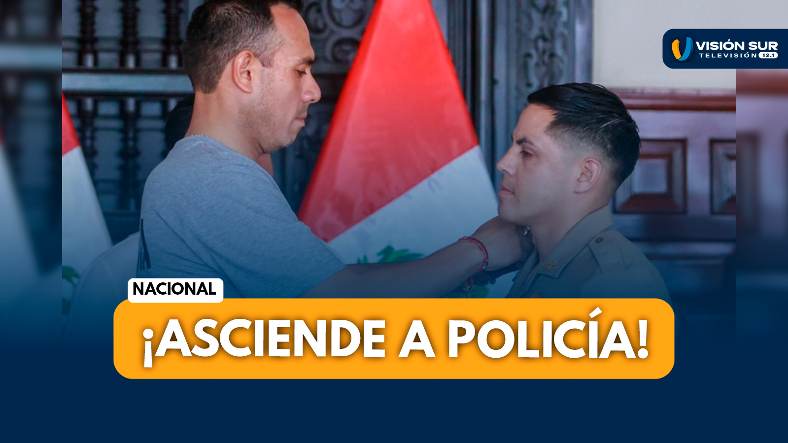 NACIONAL: JOSÉ JERÍ ASCIENDE A SUBOFICIAL DE PRIMERA A POLICÍA QUE ABATIÓ A SICARIO EN COMAS DURANTE CEREMONIA EN PALACIO DE GOBIERNO