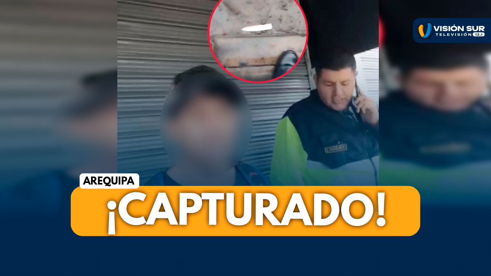 AREQUIPA: SERENAZGO DE BUSTAMANTE CAPTURA A SUJETO QUE AMENAZÓ CON CUCHILLO A JOVEN EN ALAMEDA PERÚ