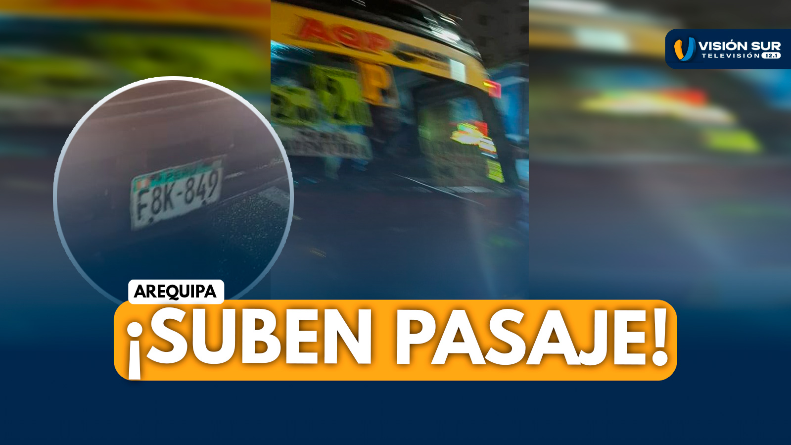AREQUIPA: COMBIS DEL SIT SUBEN PASAJE A S/ 2 APROVECHANDO LAS LLUVIAS