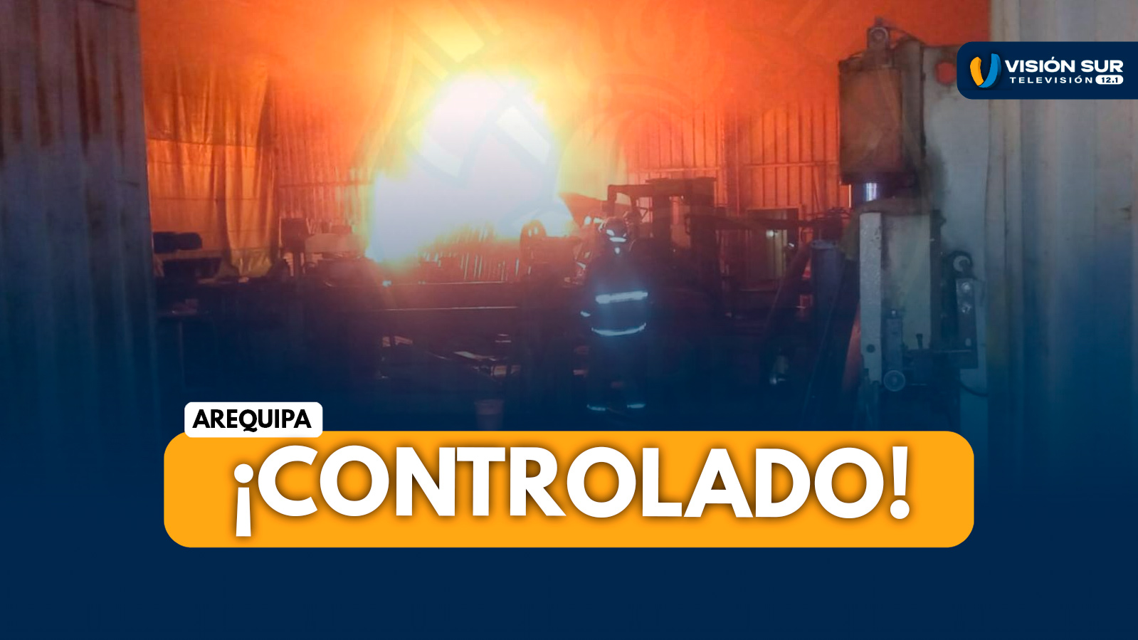 AREQUIPA: BOMBEROS CONTROLAN INCENDIO EN TALLER DE MIRAFLORES Y EVITAN SU PROPAGACIÓN EN LA COOPERATIVA 14