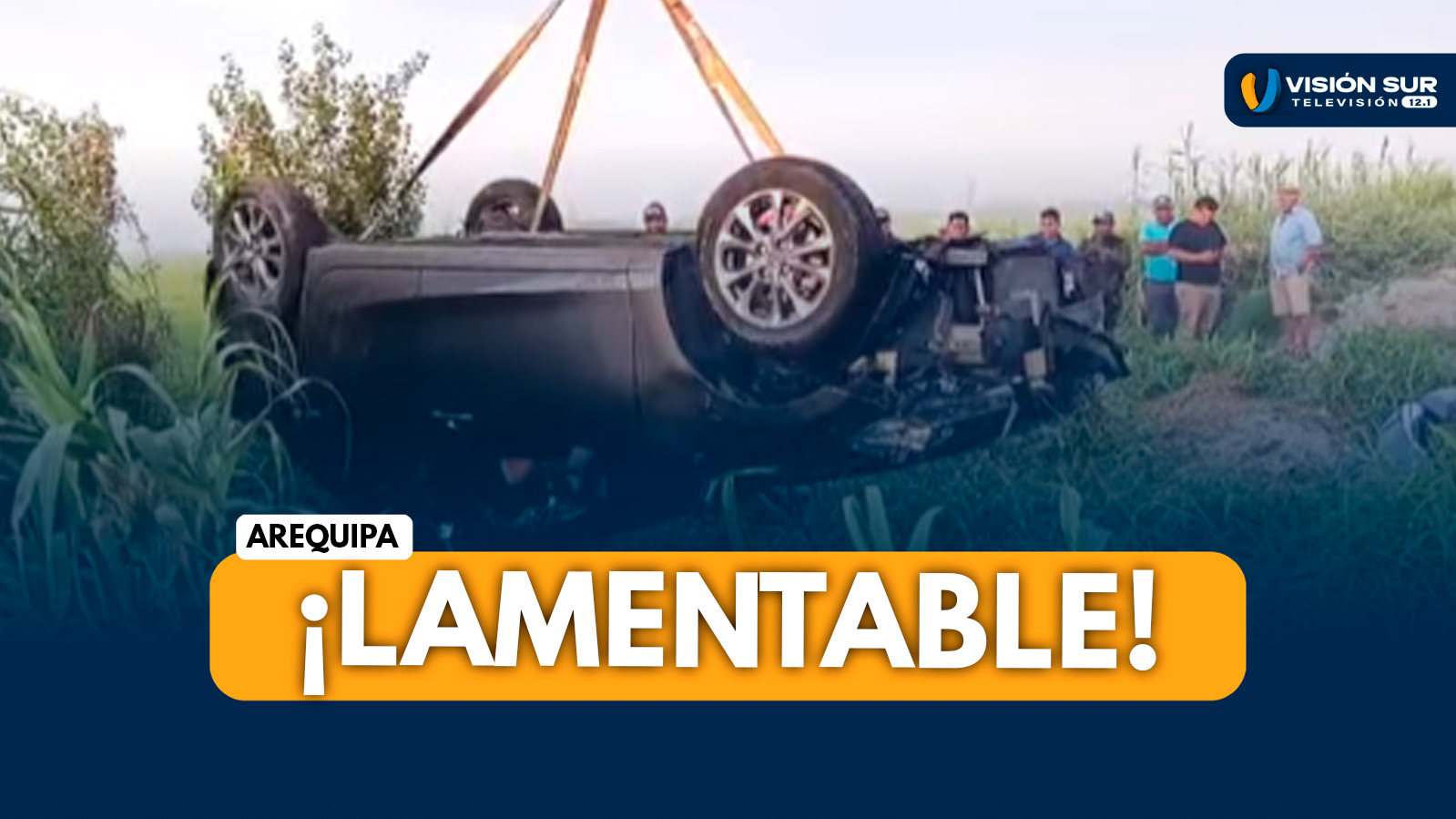 AREQUIPA: TRÁGICO DESPISTE VEHICULAR EN CAMANÁ DEJA UN FALLECIDO Y CINCO HERIDOS ANTES DEL INGRESO A EL CHORRO