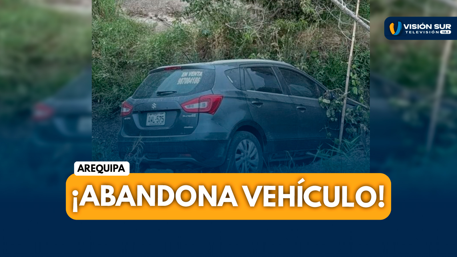 AREQUIPA: TENIENTE PNP ABANDONA VEHÍCULO TRAS DESPISTE EN LA VÍA OCOÑA–URASQUI Y DESATA CUESTIONAMIENTOS