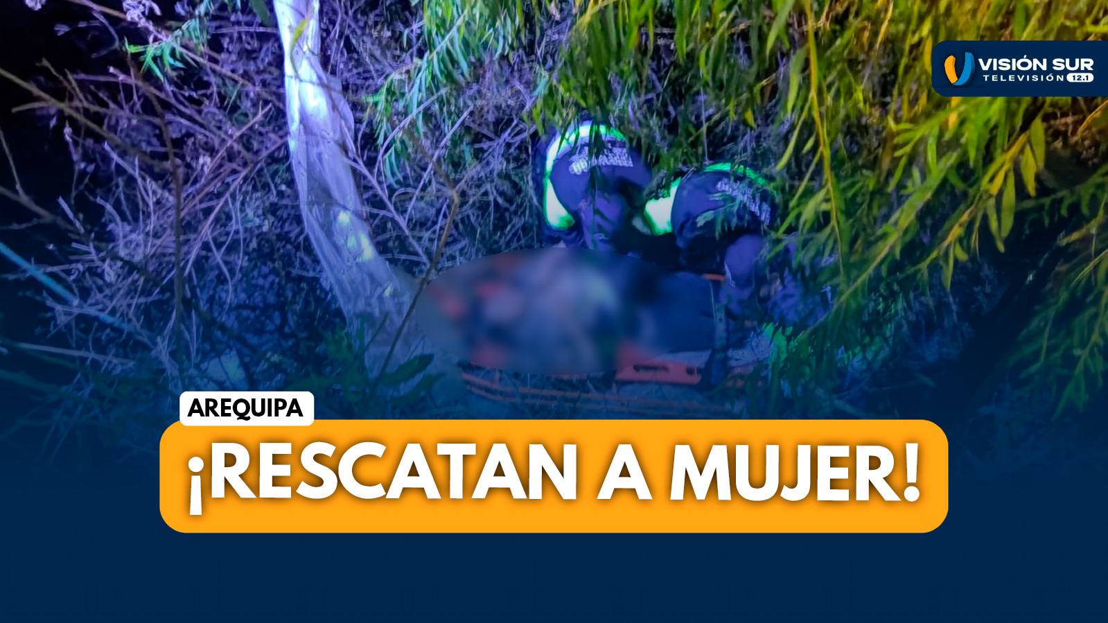 AREQUIPA: SERENOS RESCATAN A MUJER QUE CAYÓ AL RÍO CHILI DURANTE LA MADRUGADA