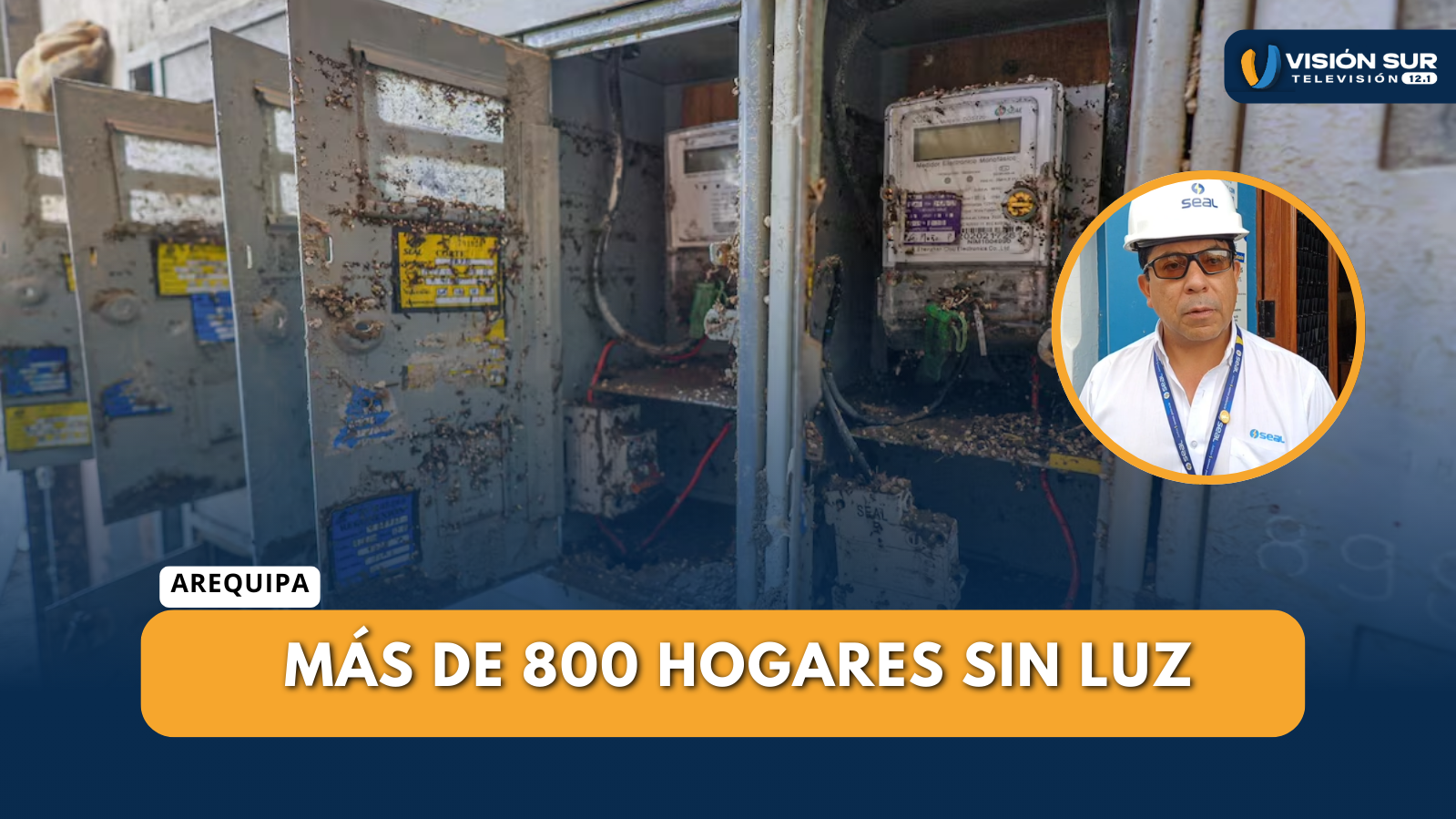 MÁS DE 800 VIVIENDAS SIN LUZ TRAS LAS LLUVIAS EN AREQUIPA