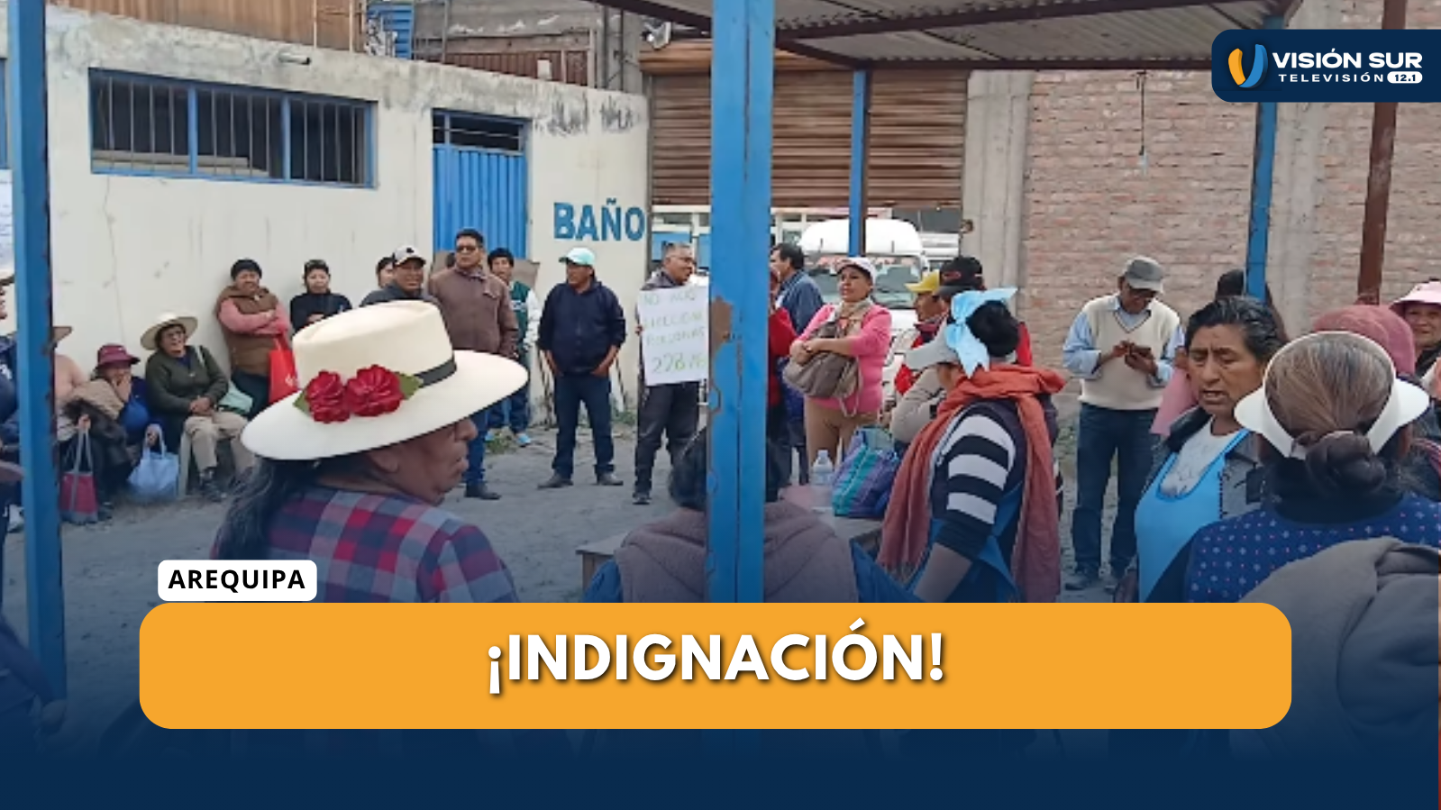 ASOCIADOS DEL MERCADO SEÑOR DE LOS MILAGROS EN CERRO COLORADO EXIGEN VOTACIONES TRANSPARENTES