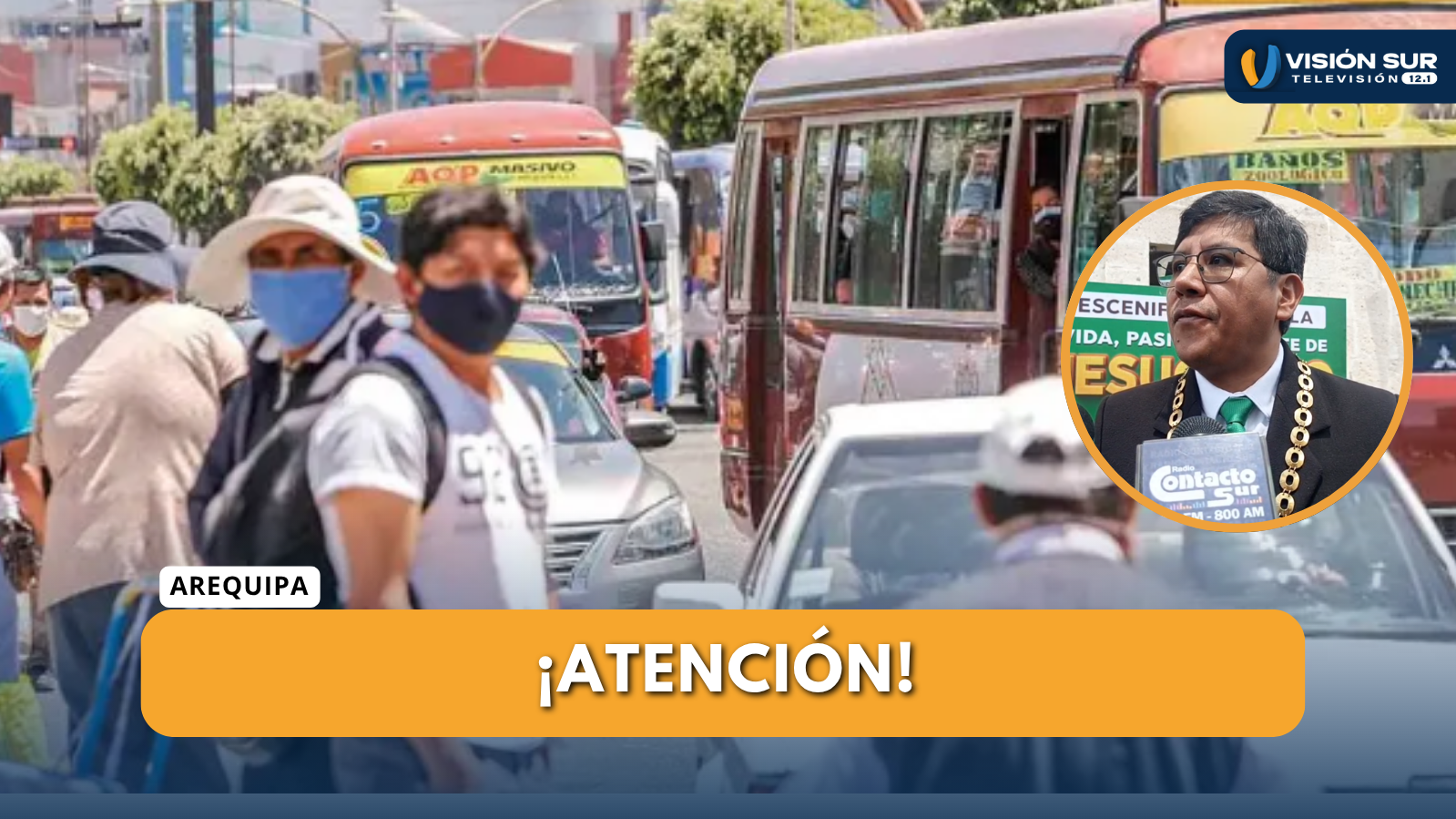 ALCALDE DE PAUCARPATA PIDE MANTENER PASAJE EN S/1 Y ADVIERTE QUE EL SIT NO CUBRE TODO EL DISTRITO