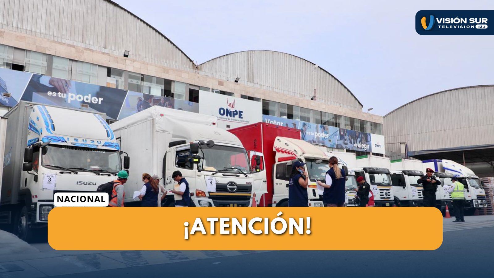ONPE INICIA TRASLADO DE MATERIAL ELECTORAL HACIA REGIONES BAJO ESTRICTAS MEDIDAS DE SEGURIDAD