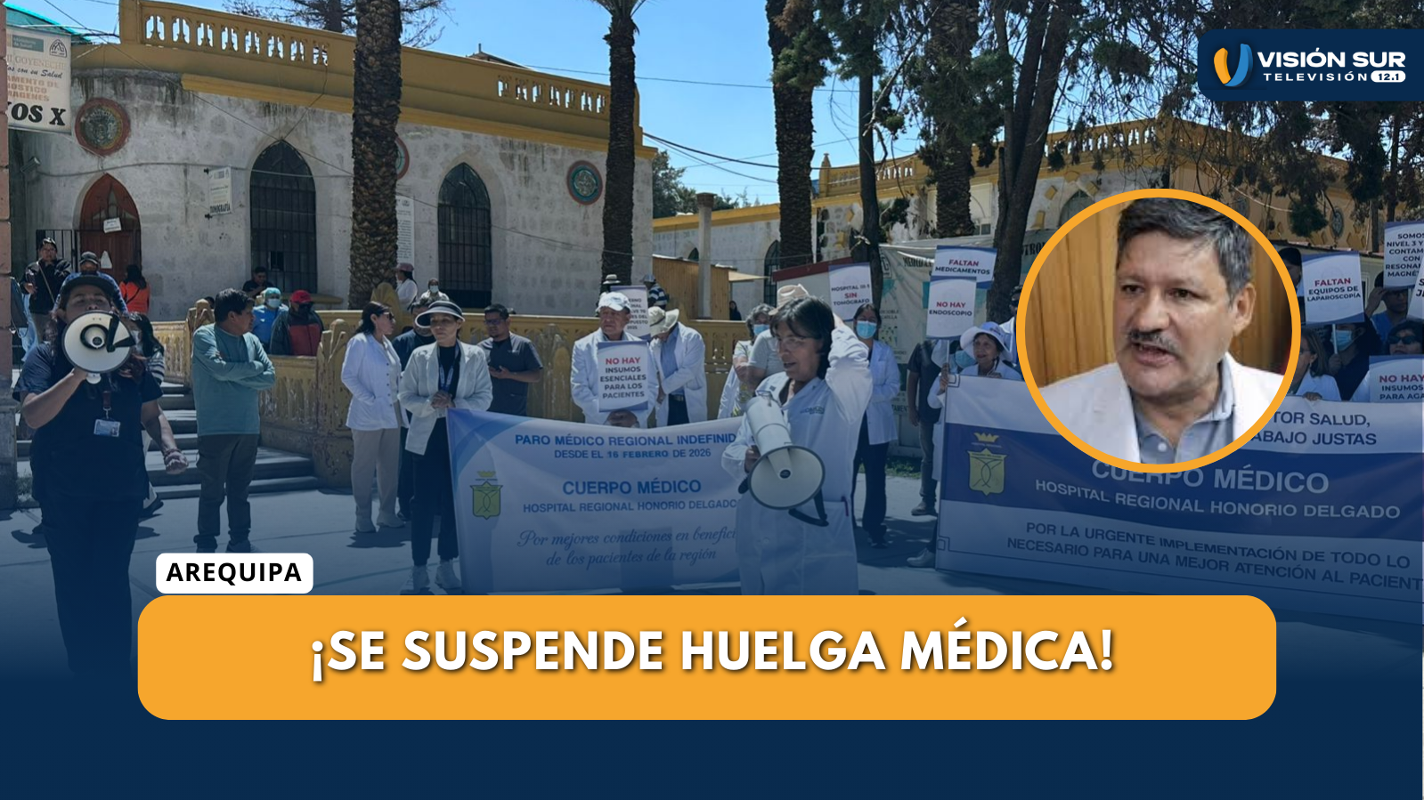 SE SUSPENDE HUELGA MÉDICA