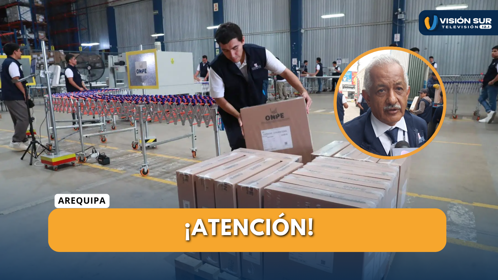 MATERIAL ELECTORAL DE LA ONPE YA SE ENCUENTRA EN AREQUIPA 