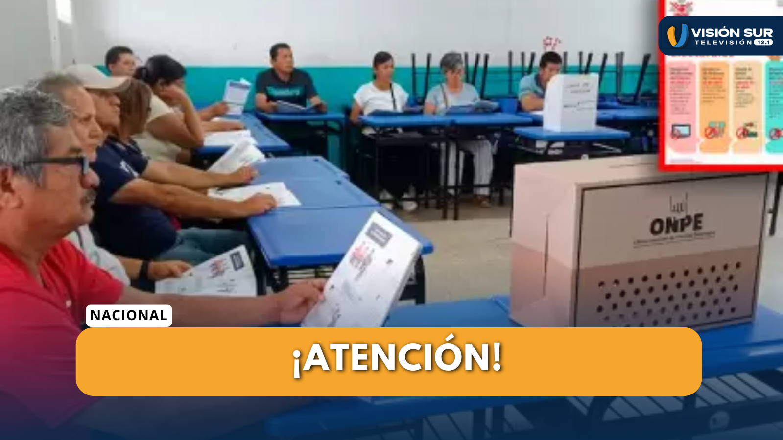 MINEDU SUSPENDE CLASES EL VIERNES 10 Y LUNES 13 DE ABRIL EN COLEGIOS QUE SERÁN LOCALES DE VOTACIÓN
